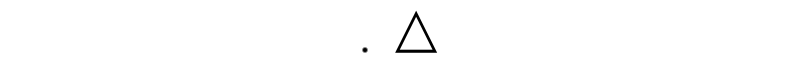 small circle and triangle